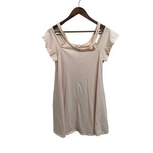 Maddie Women's Strap Shirt Dress‎ Orange Size JS Measures 17 x 33
